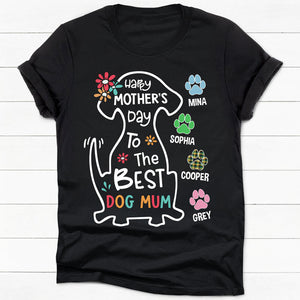 Happy Mother's Day Dog Mum, Personalized Shirt For Dog Lovers, Mother's Day Gifts