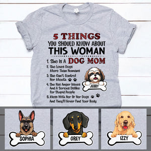 5 Things You Should Know About This Woman, Custom T Shirts, Personalized Gifts for Dog Lovers