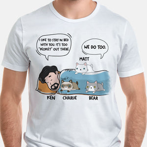 It's Too "Peopley" Out There Conversation, Personalized Shirt, Gifts For Cat Lovers