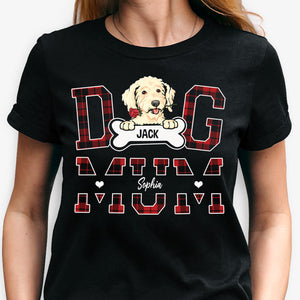 Dog Mum Pattern, Personalized Shirt, Custom Gift For Dog Lovers, Mother's Day Gifts