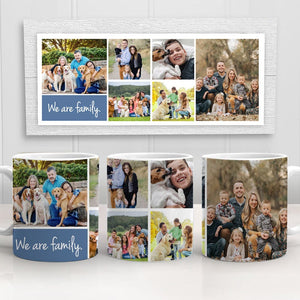 Photo Collage Mug, Personalized Ceramic Mug, Gift For Friends, Custom Photo