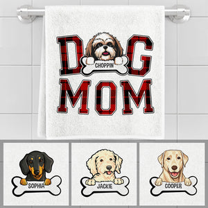 Dog Mom, Personalized Towels, Custom Gifts for Dog Lovers