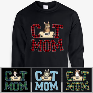 Cat Mom, Personalized Custom Sweaters, T shirts, Shirt for Cat Lovers